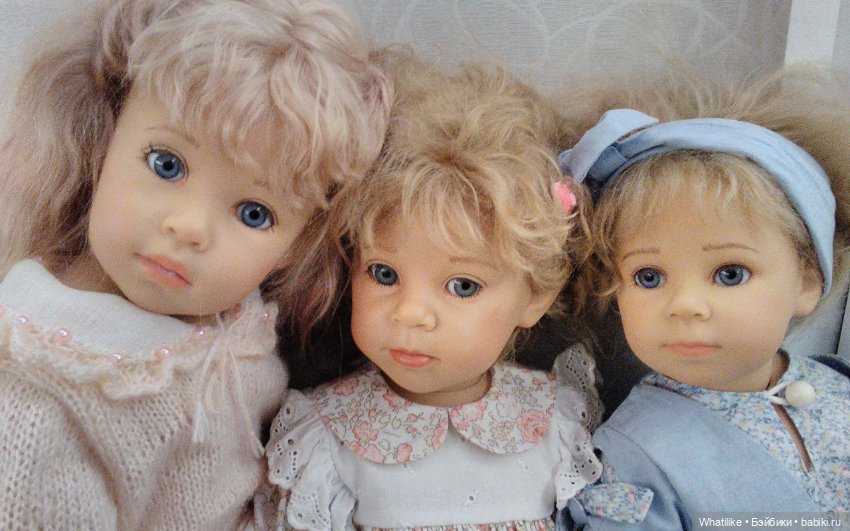 Удачи в опознании трёх " сестричек" от Элизабет Линднер для Gotz