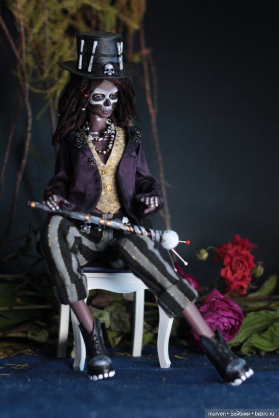 Барон Суббота OOAK шарнирная кукла Fables Murvenart (фото 2)