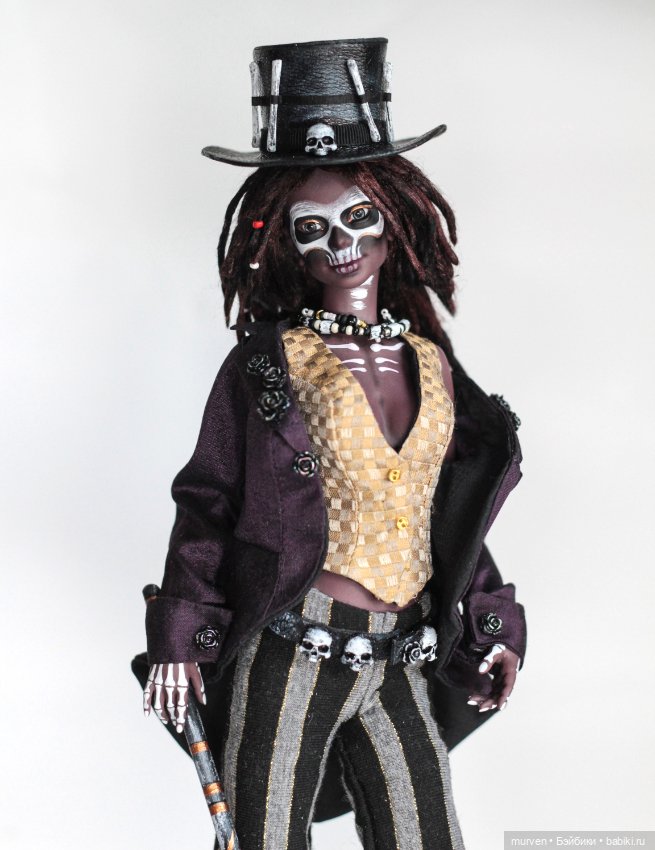 Барон Суббота OOAK шарнирная кукла Fables Murvenart