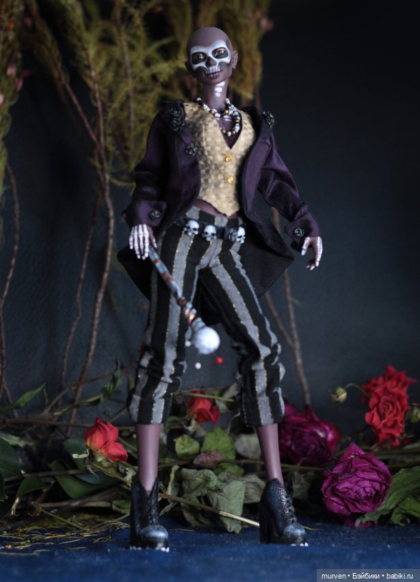 Барон Суббота OOAK шарнирная кукла Fables Murvenart