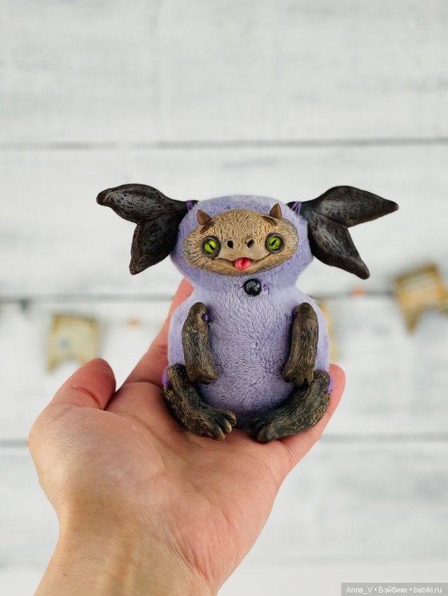 Малыши — Игрушки в смешанной технике (мех и глина): Арт (фото 3)