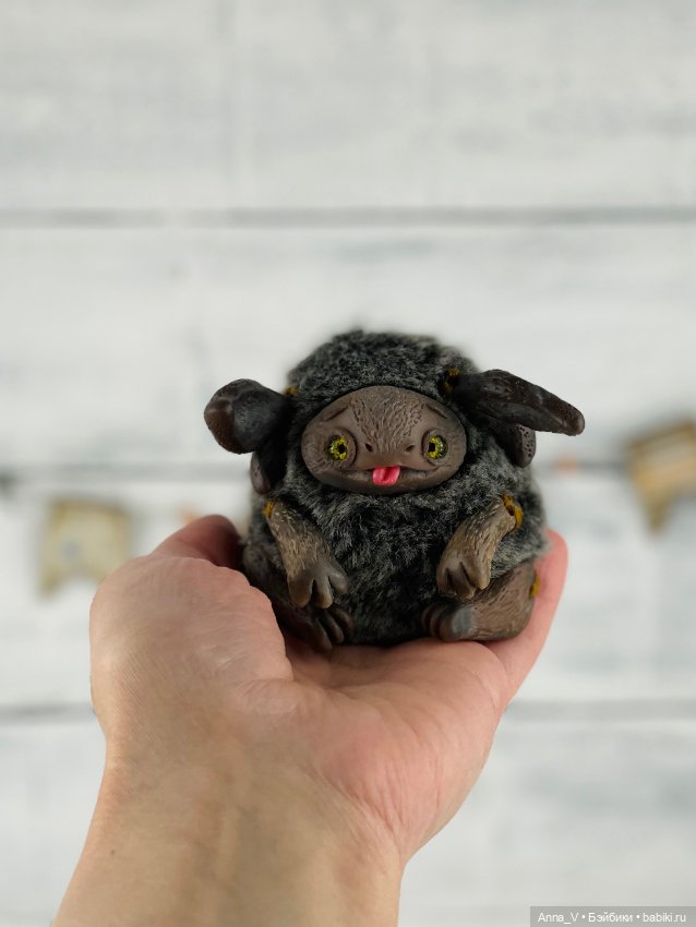 Малыши — Игрушки в смешанной технике (мех и глина): Арт (фото 2)
