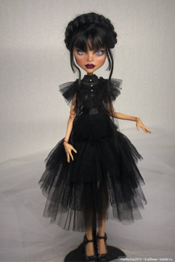 Еще одна тучка. ООАК Уэнсдей Аддамс (фото 6)