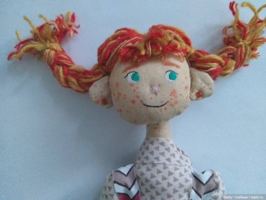 Пеппи — Авторские текстильные куклы: Вальдорфские (фото 4)