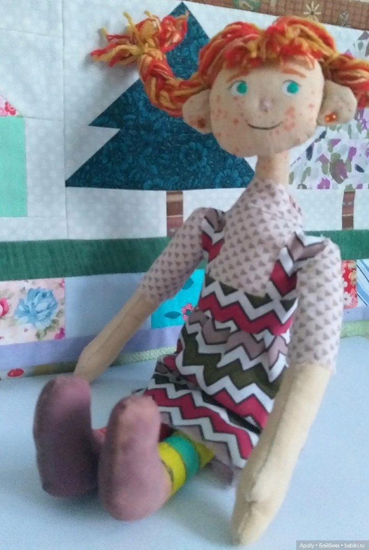 Пеппи — Авторские текстильные куклы: Вальдорфские (фото 6)