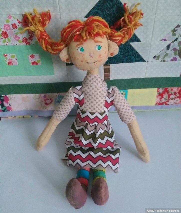 Пеппи — Авторские текстильные куклы: Вальдорфские (фото 5)