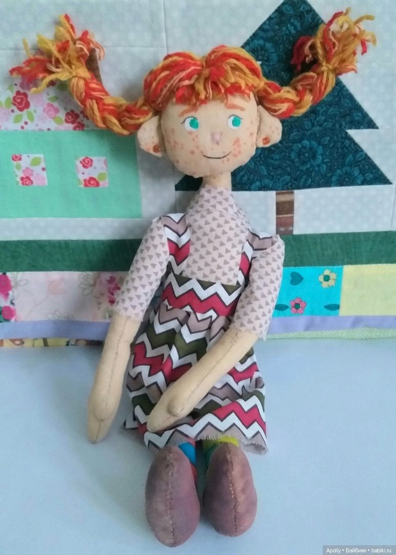 Пеппи — Авторские текстильные куклы: Вальдорфские (фото 3)