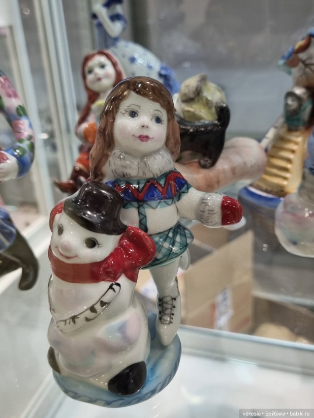 Куколки сувенирные из глины, фарфора, дерева, текстиля с "Ладьи" (фото 6)