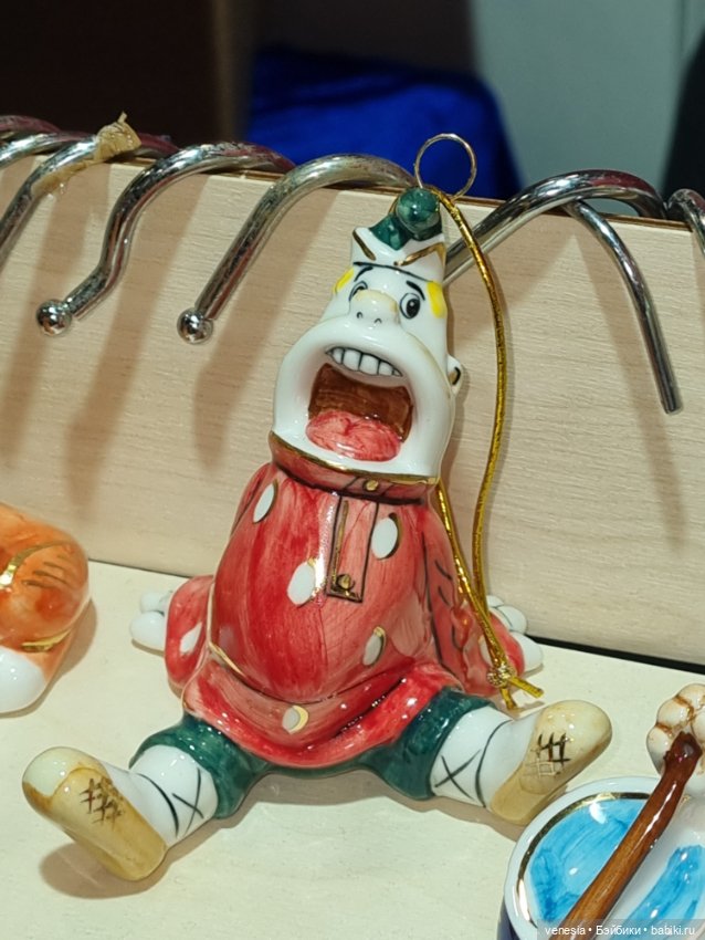 Куколки сувенирные из глины, фарфора, дерева, текстиля с "Ладьи" (фото 9)