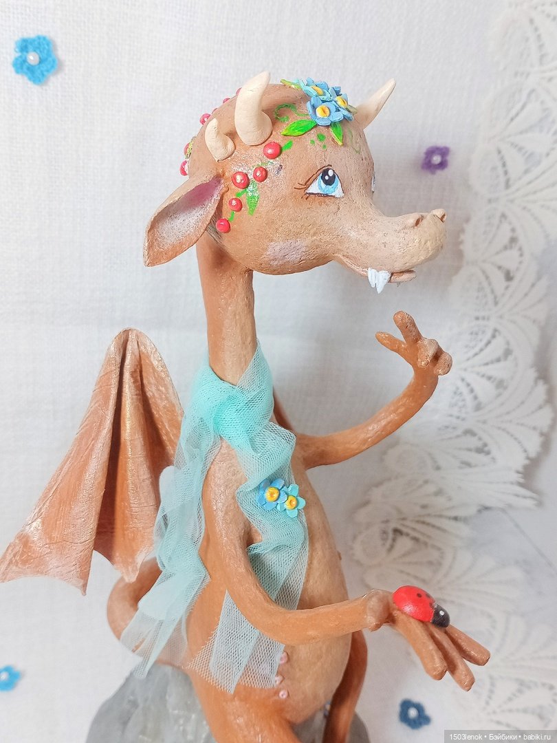 Весенняя девочка — Лепка авторских игрушек и папье