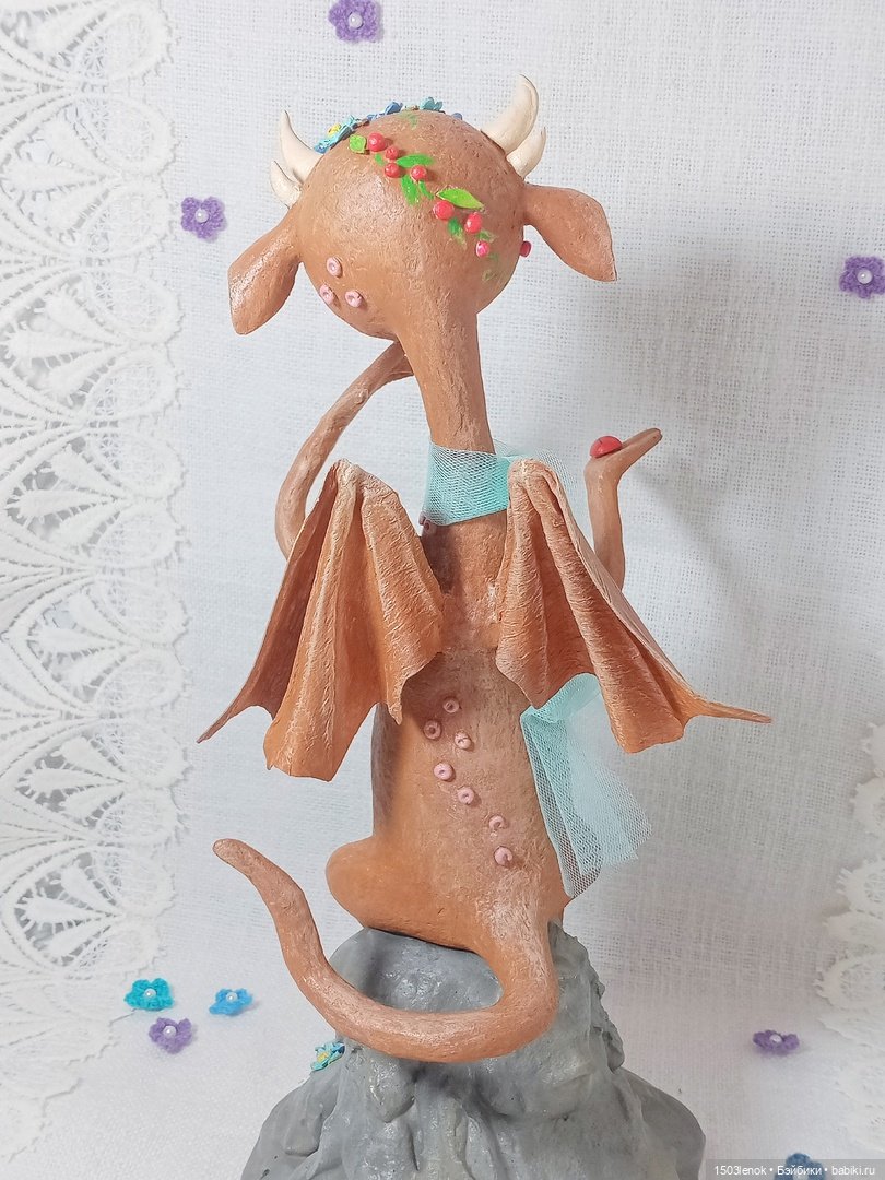 Весенняя девочка — Лепка авторских игрушек и папье