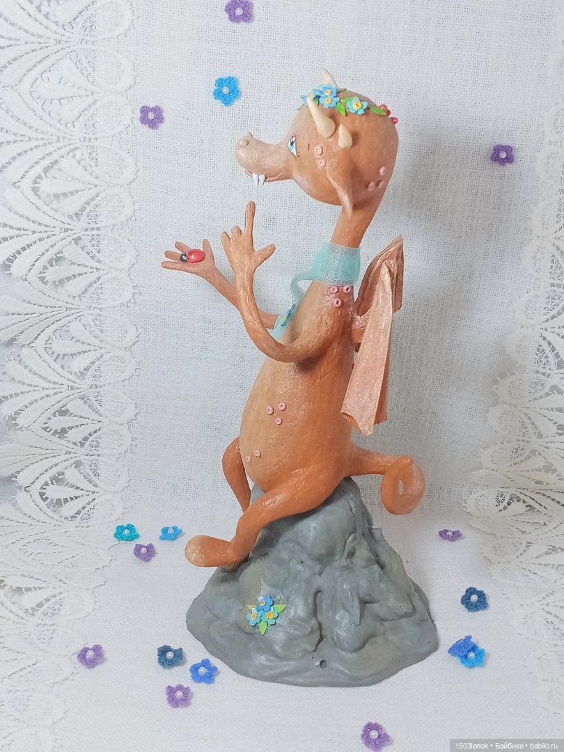 Весенняя девочка — Лепка авторских игрушек и папье (фото 9)