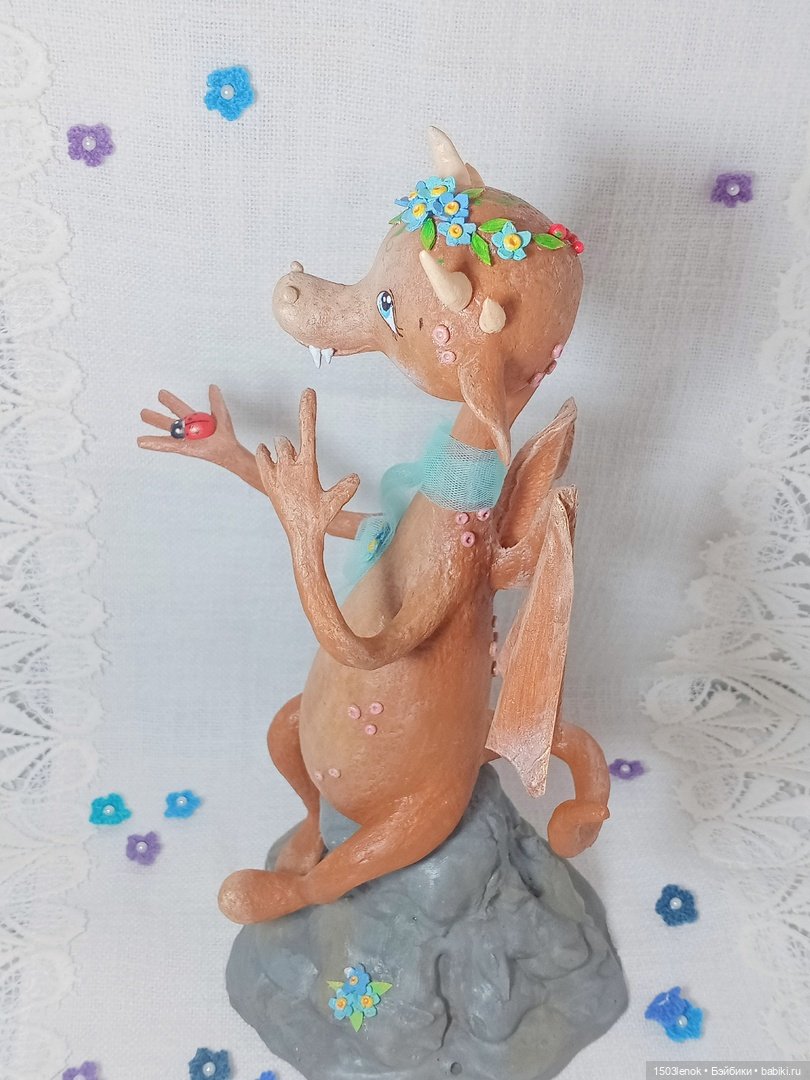 Весенняя девочка — Лепка авторских игрушек и папье (фото 10)