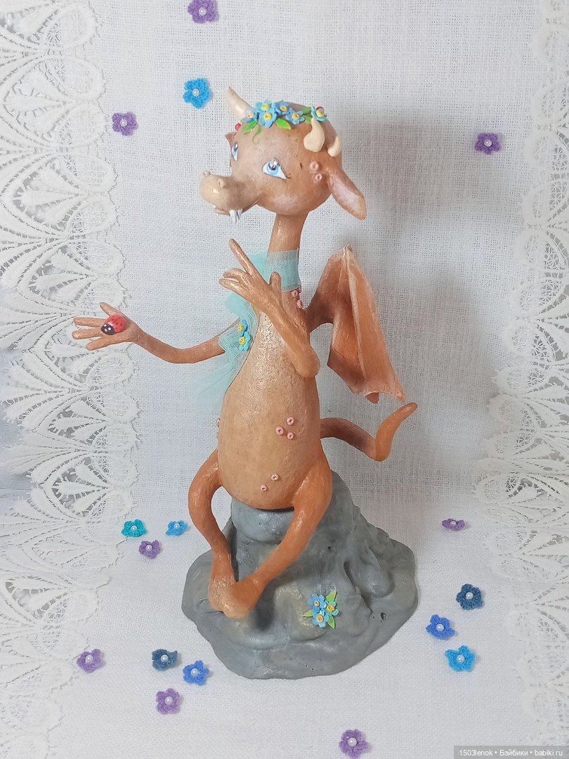 Весенняя девочка — Лепка авторских игрушек и папье (фото 8)