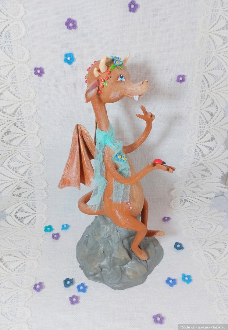 Весенняя девочка — Лепка авторских игрушек и папье