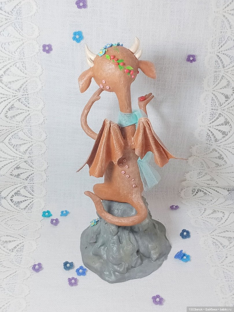 Весенняя девочка — Лепка авторских игрушек и папье