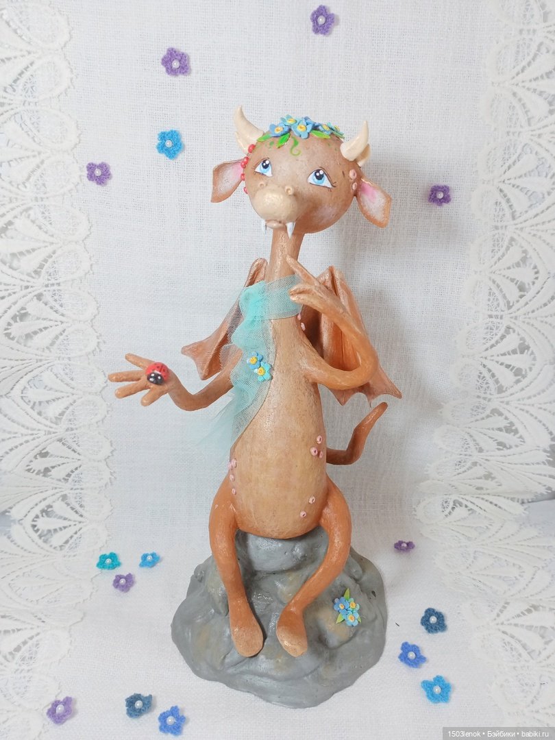 Весенняя девочка — Лепка авторских игрушек и папье (фото 2)