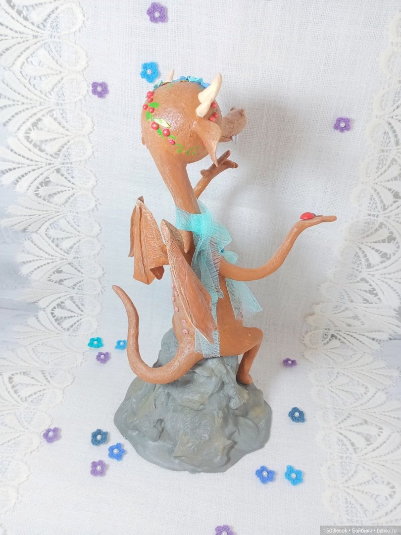 Весенняя девочка — Лепка авторских игрушек и папье