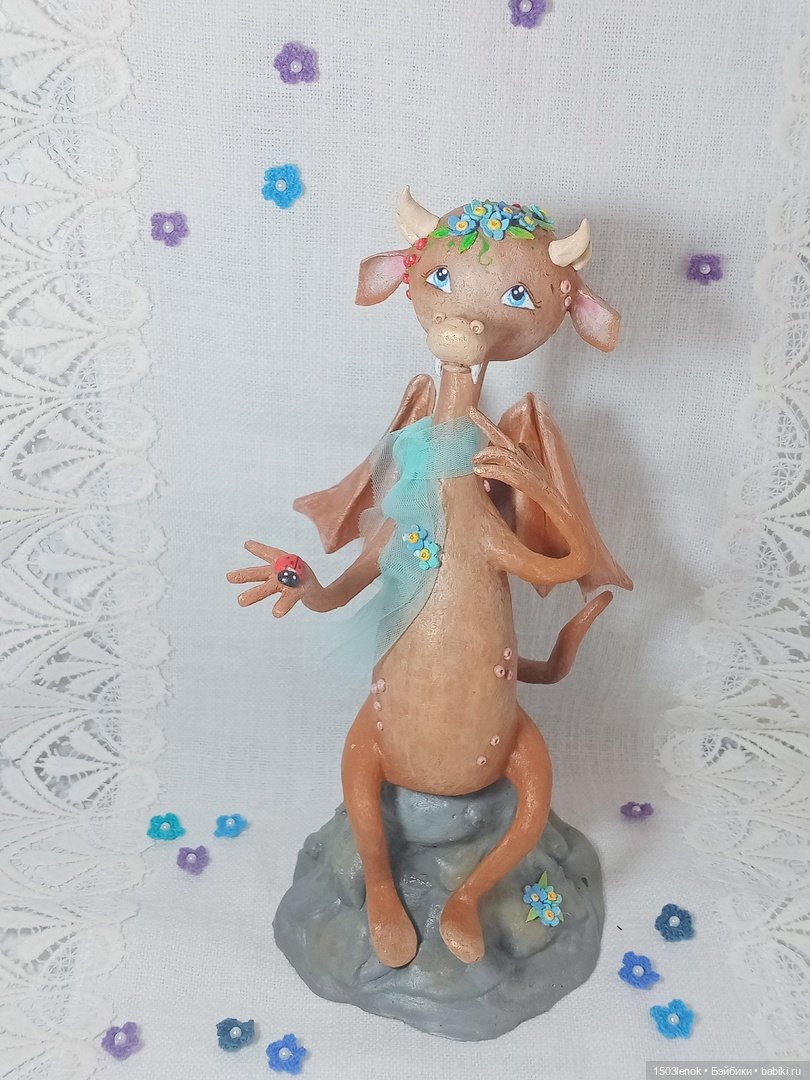 Весенняя девочка — Лепка авторских игрушек и папье (фото 3)