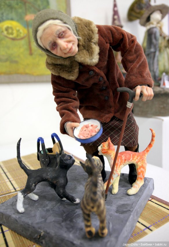 "Кискина бабушка" на выставке "Куклы с характером. Перезагрузка" (фото 9)