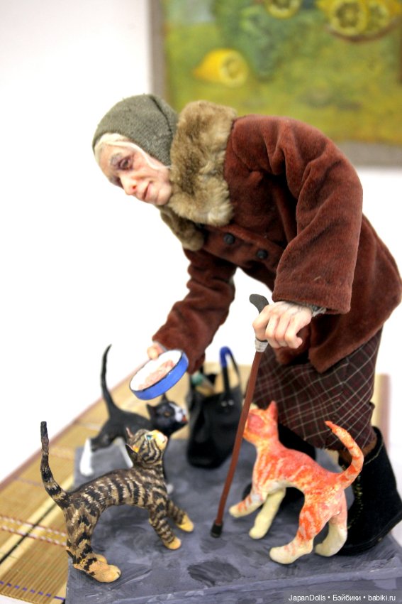 "Кискина бабушка" на выставке "Куклы с характером. Перезагрузка" (фото 2)