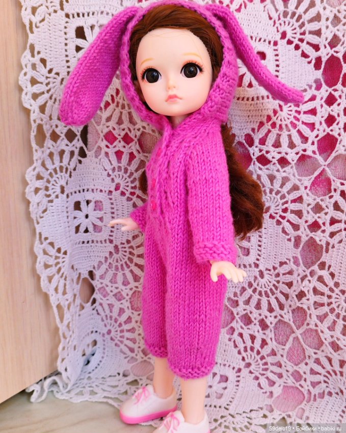 Ещё один кукольный комбинезончик "ЗАЙКА" (фото 5)