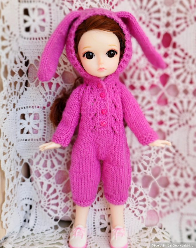 Ещё один кукольный комбинезончик "ЗАЙКА" (фото 6)