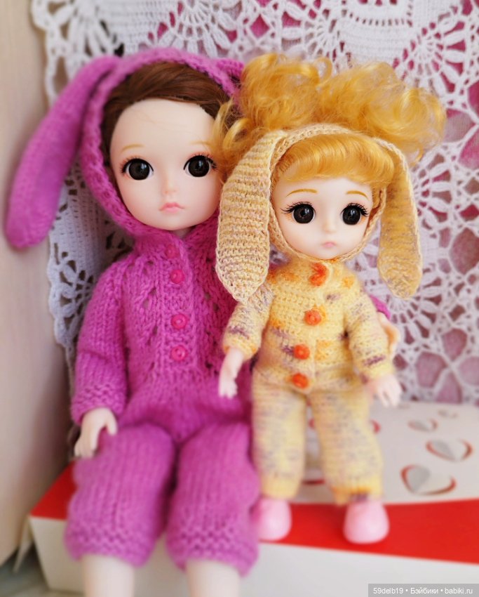 Ещё один кукольный комбинезончик "ЗАЙКА" (фото 2)