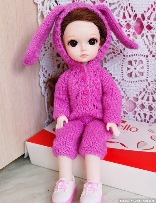 Ещё один кукольный комбинезончик "ЗАЙКА" (фото 8)