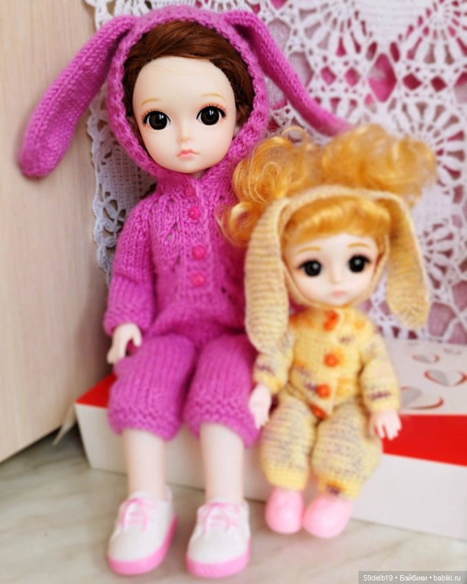 Ещё один кукольный комбинезончик "ЗАЙКА" (фото 3)