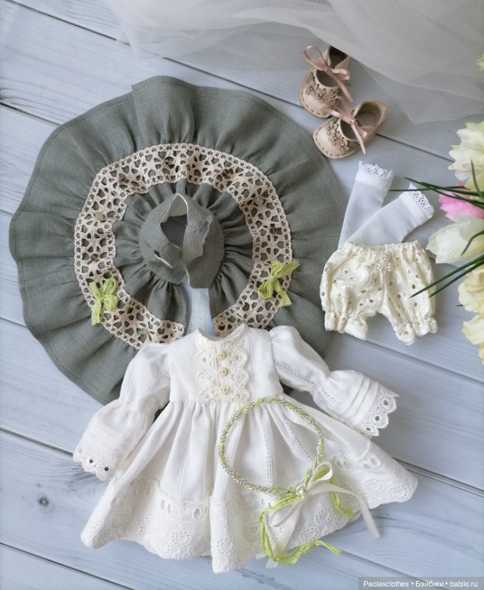 Льняные платья 🍂🌼🍂 — Одежда и обувь для кукол своими руками: фото (фото 4)