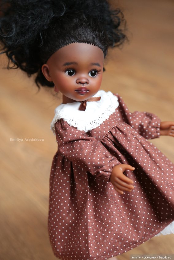 Шоколадная Нора — ООАК Paola Reina (Паола Рейна) и испанских кукол: перерисовка (фото 5)