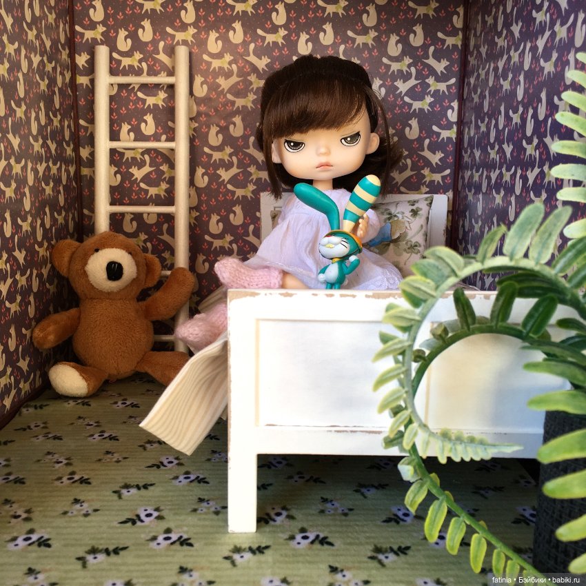 Старая кроватка — Румбоксы и кукольные интерьеры: фото (фото 9)