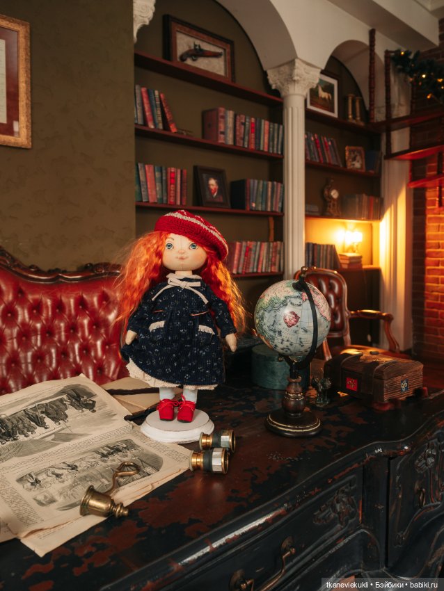 Интерьерная текстильная кукла