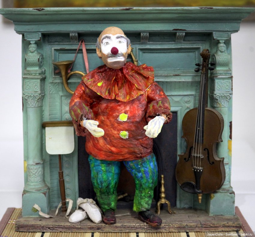 "Старый клоун" на выставке "Куклы с характером. Перезагрузка"