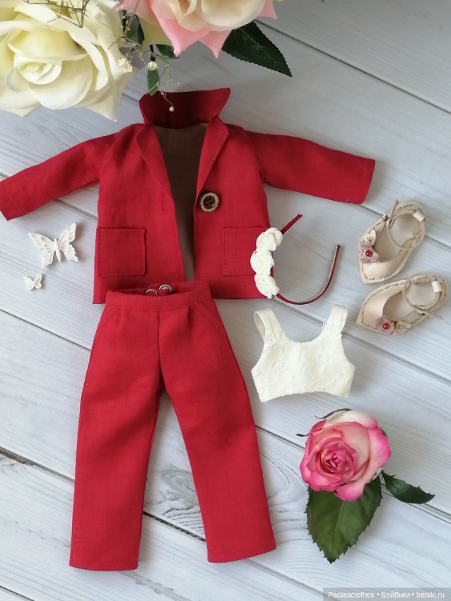 New!!! Льняной брючный костюм для Паола Рейна (фото 7)