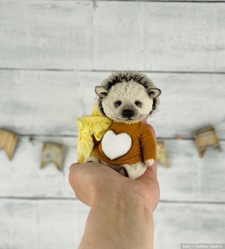 Тедди ежик Криспи — Авторские мишки Тедди и друзья: фото (фото 3)