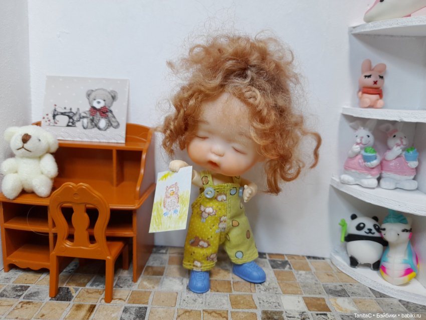 Кроха Соня и новые одёжки(Ob11YMY, голова малышки мой ООАК) (фото 3)