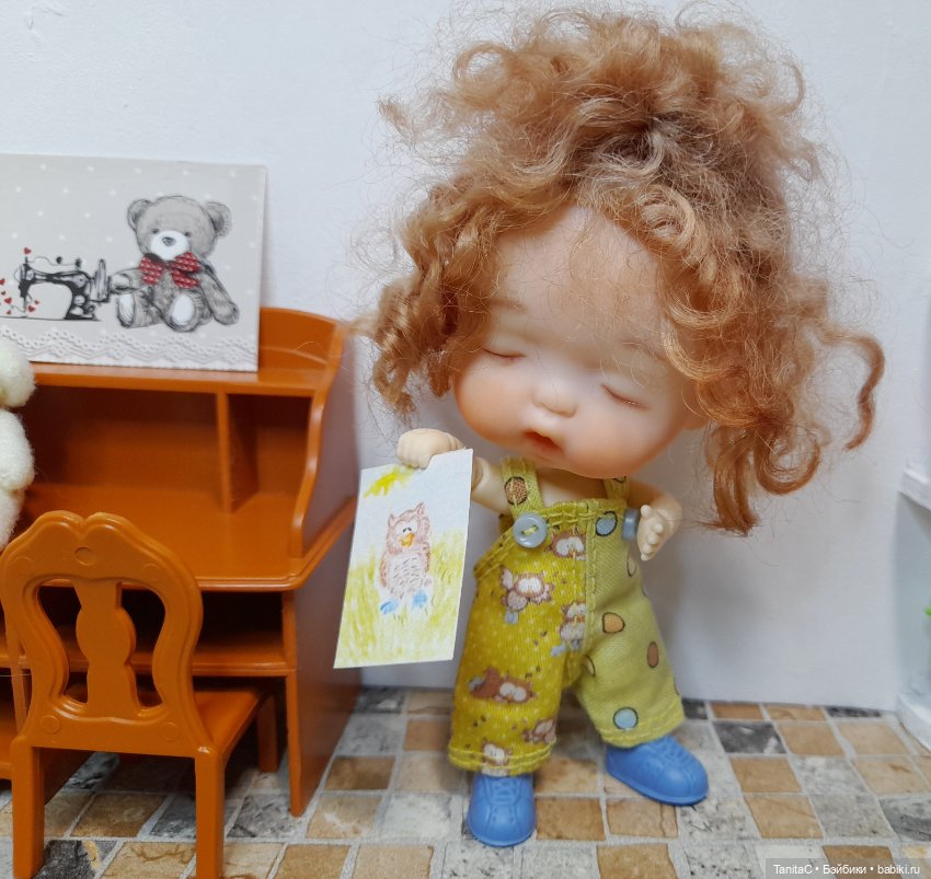 Кроха Соня и новые одёжки(Ob11YMY, голова малышки мой ООАК) (фото 4)