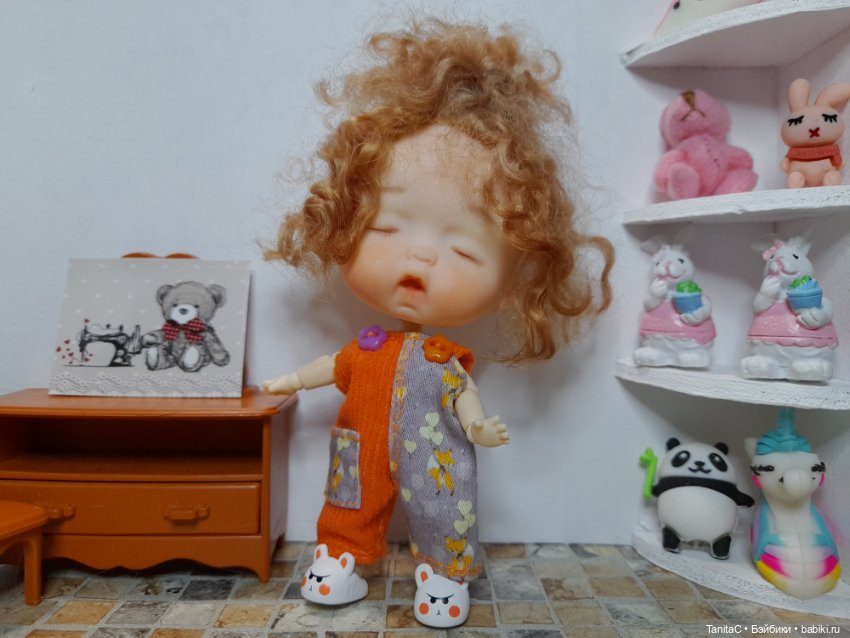 Кроха Соня и новые одёжки(Ob11YMY, голова малышки мой ООАК) (фото 2)