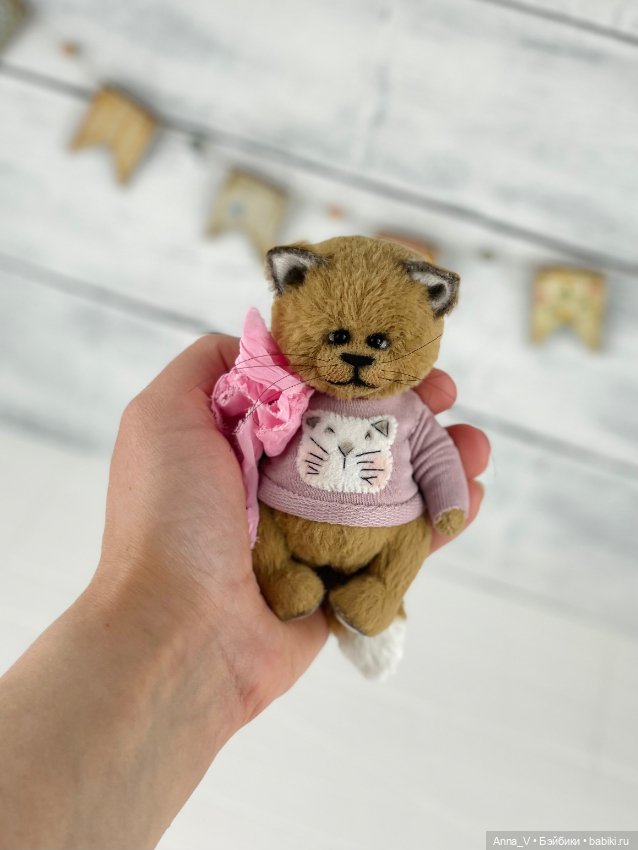 Тедди котик Вилли — Авторские мишки Тедди и друзья: фото