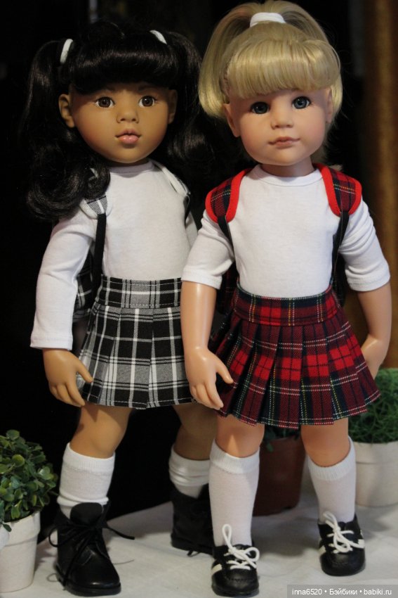 Прилежные девчушки. Наряды для кукол Готц