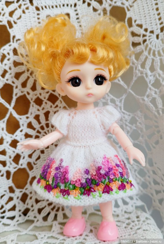 Весенний комплектик "Кошечка" для баболечки ростом15 см см (фото 5)