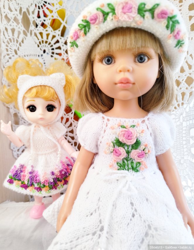 Весенний комплектик "Кошечка" для баболечки ростом15 см см