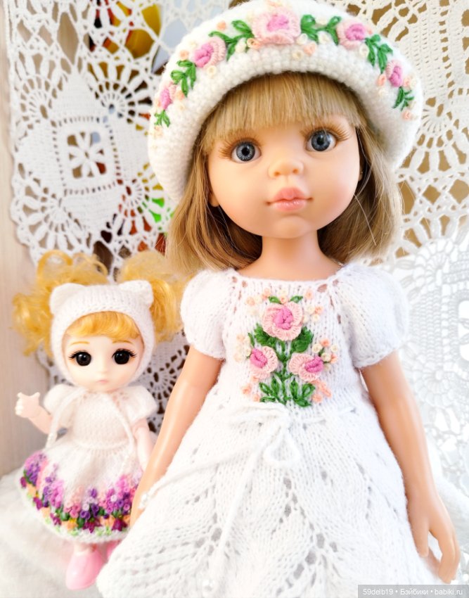 Весенний комплектик "Кошечка" для баболечки ростом15 см см