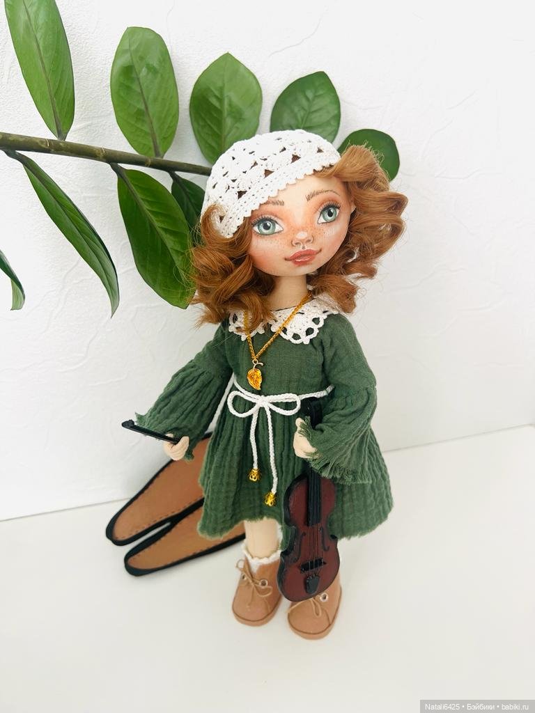 Куколка со скрипкой — Авторские шарнирные куклы своими руками: лепка (фото 8)