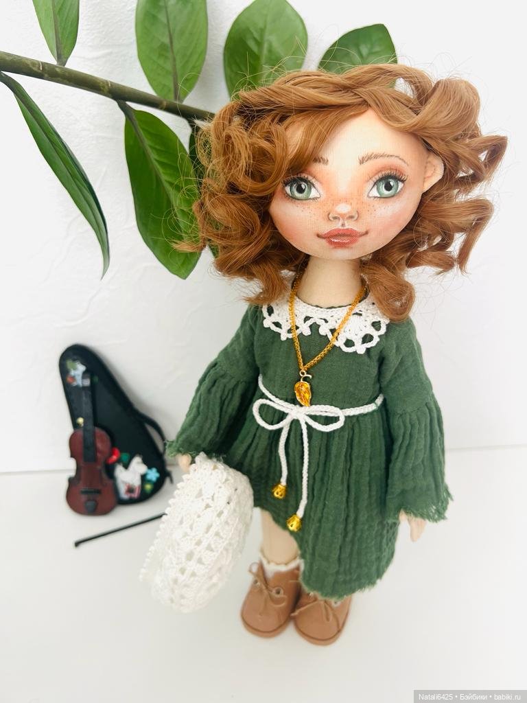 Куколка со скрипкой — Авторские шарнирные куклы своими руками: лепка (фото 7)