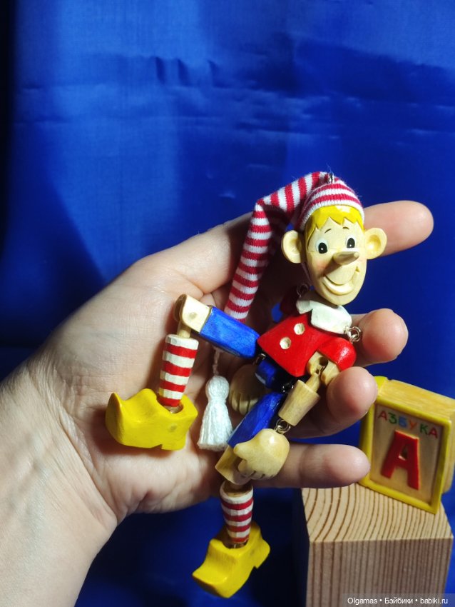 Буратино😊 — Авторские куклы из дерева (фото 6)
