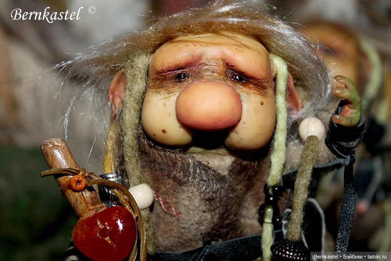 Два брата тролля — Игрушки в смешанной технике (мех и глина): Арт (фото 10)