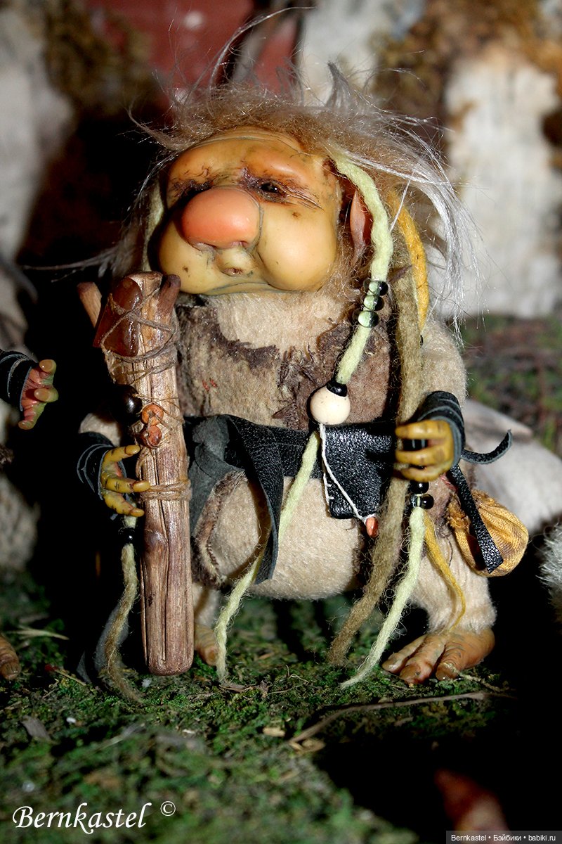 Два брата тролля — Игрушки в смешанной технике (мех и глина): Арт (фото 4)